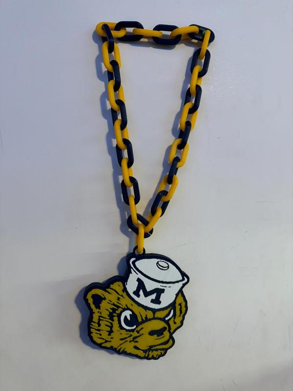 University of Michigan Vintage Chain Necklace