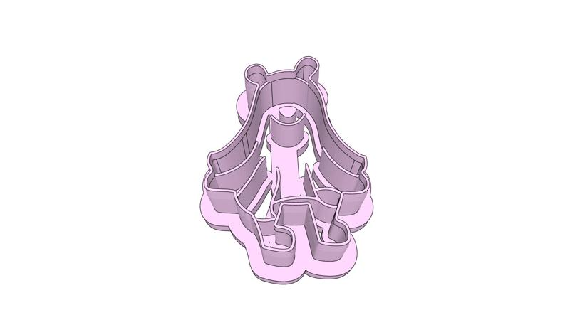 Poo Bear In Ghost Costume Clay Cutter 25, 30, 35mm