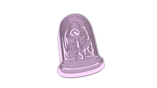 Mushroom in Jar with Snail Clay Cutter - 30 and 35mm