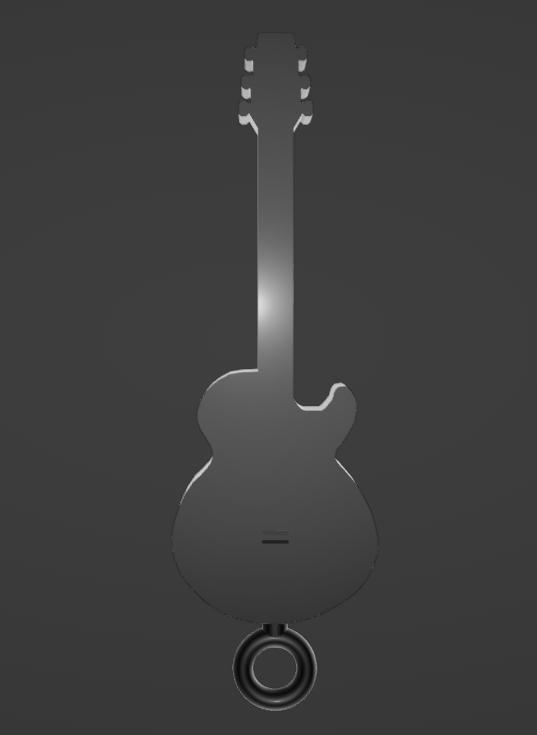 Musical keychain for all guitar lovers, concert guitar
