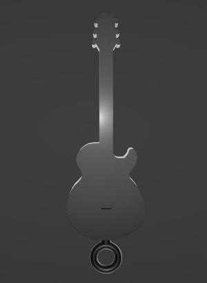 Musical keychain for all guitar lovers, concert guitar