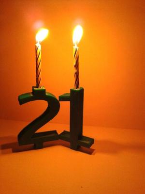 Basic Number Candle - Birthday Candle
