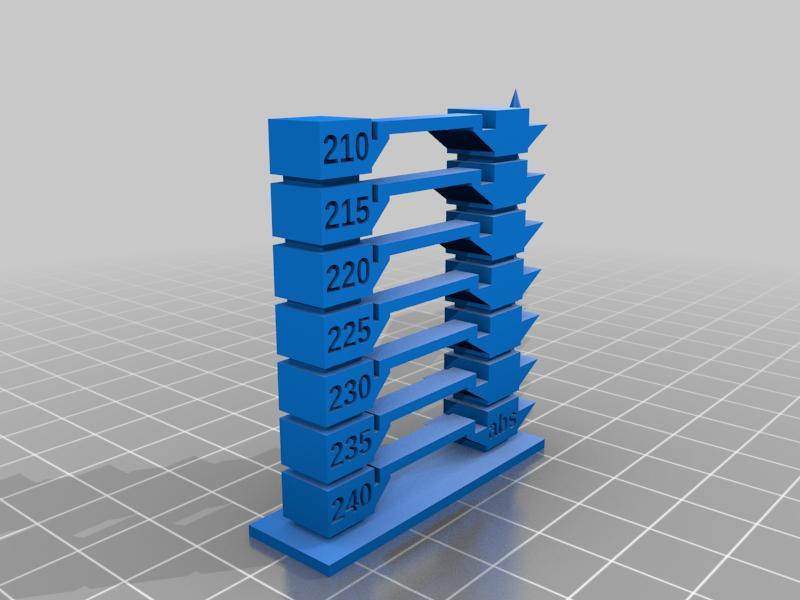 Pointy Temperature Tower With Filament Type Label