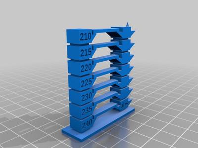Pointy Temperature Tower With Filament Type Label