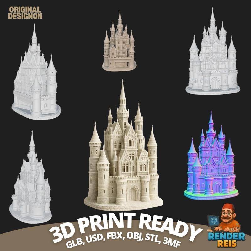 The 3D Form of Dreams: Fantasy Castle Digital Model