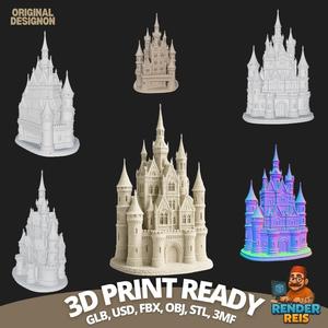 The 3D Form of Dreams: Fantasy Castle Digital Model
