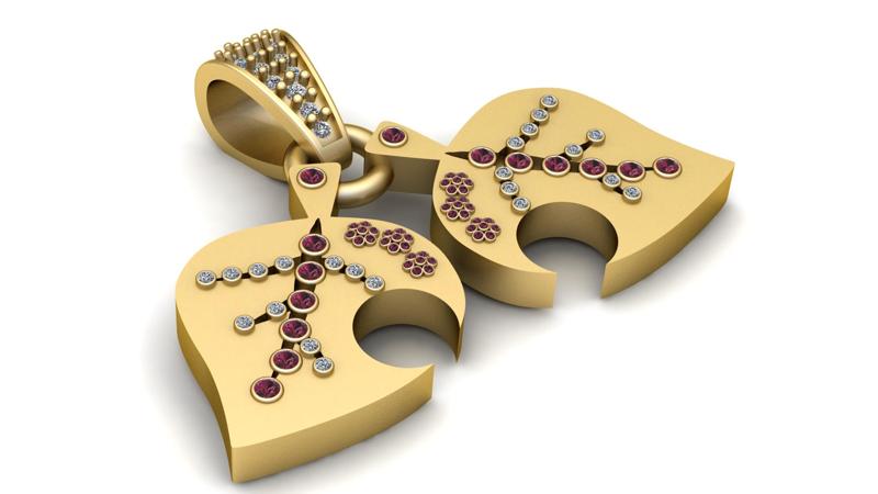 ShipJewel Peacock Affair Pendant 3d printable model