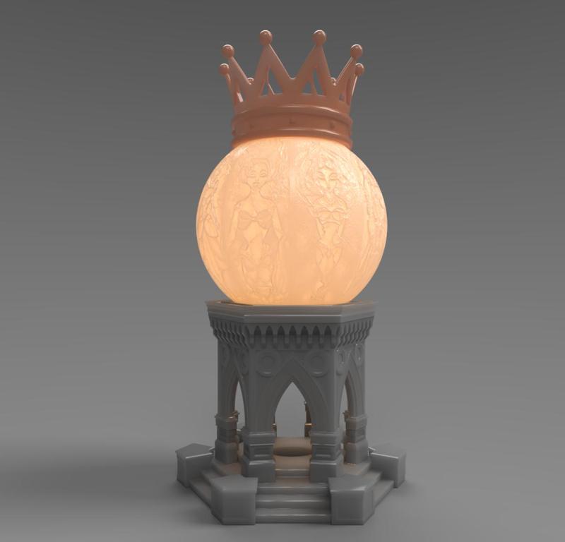 Disney Princesses E27 Lamp Lithophane