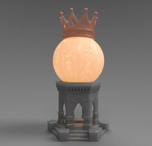 Disney Princesses E27 Lamp Lithophane