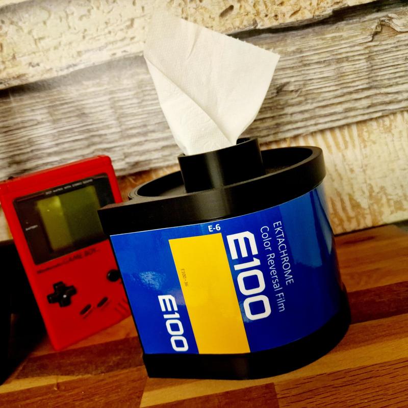 Kodak Retro E100 35mm Film Design Tissue Dispenser - 3D printed gadget