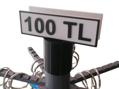 Keychain display rotating and stackable