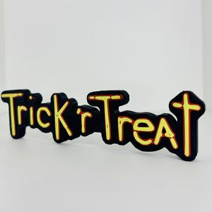 TRICK R TREAT Logo Display by MANIACMANCAVE3D