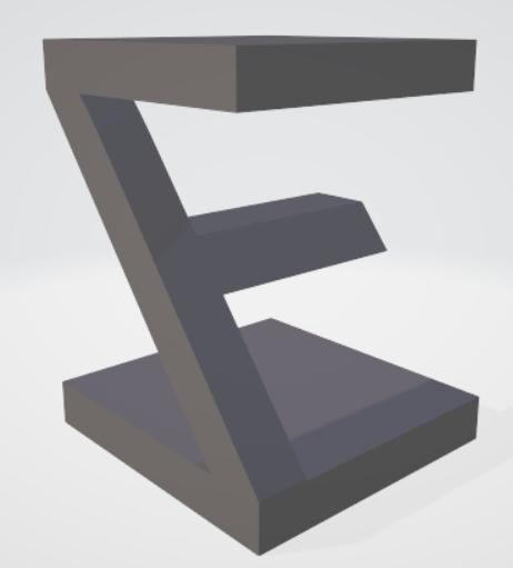 EZ art combination letters 90° rotation