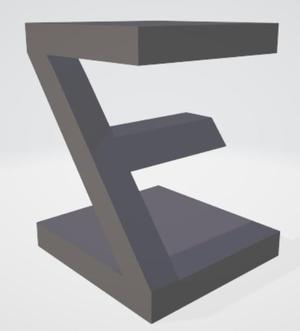 EZ art combination letters 90° rotation