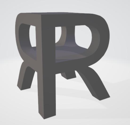 RR art combination letters 90° rotation