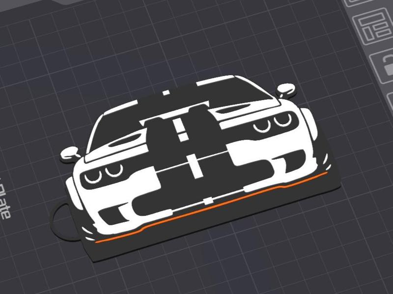 Dodge challenger keychain