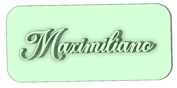 Stamp Maximilian 45 mm