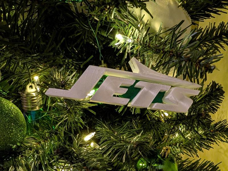 NY Jets Ornament - Floating logo