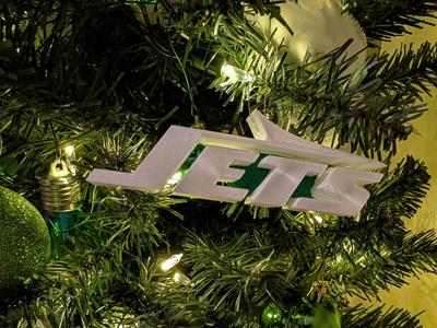 NY Jets Ornament - Floating logo