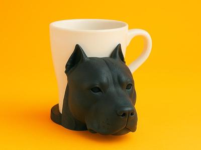 Staffordshire Bull Terrier Coaster (Cropped Ears)