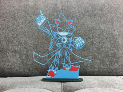 Neo Metal Sonic Line Art