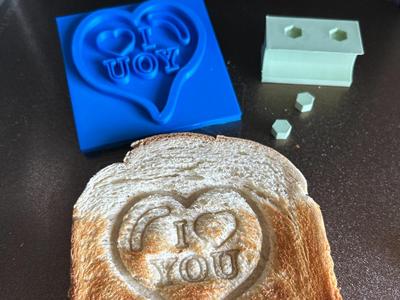 I Love You Toast Stamp