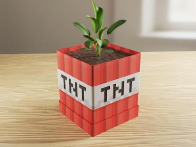 Flowerpot TNT Minecraft