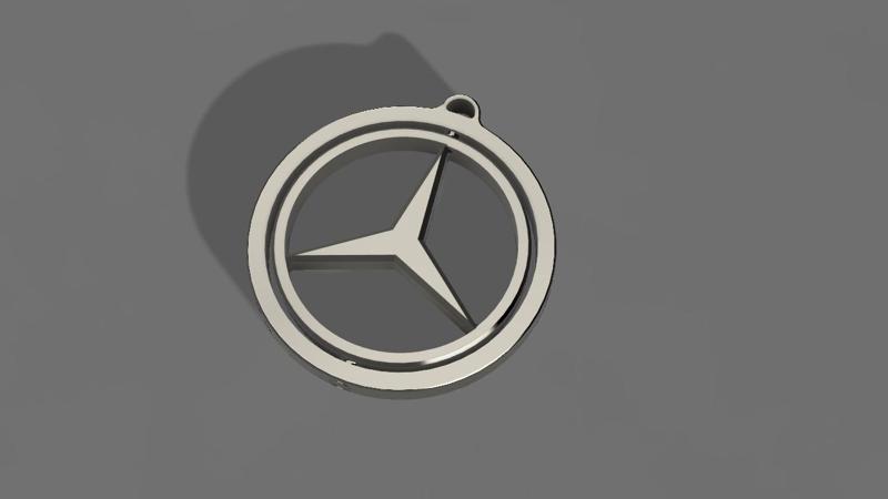 Mercedes Benz keychain fidget toy
