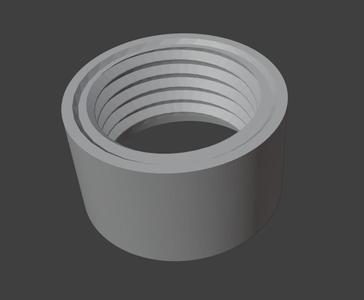 Dremel collar thread