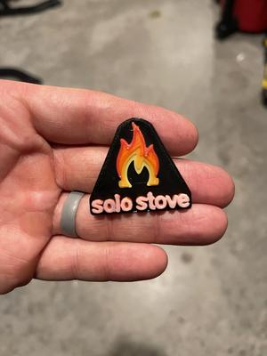 Solostove logo (with multicolored flame)