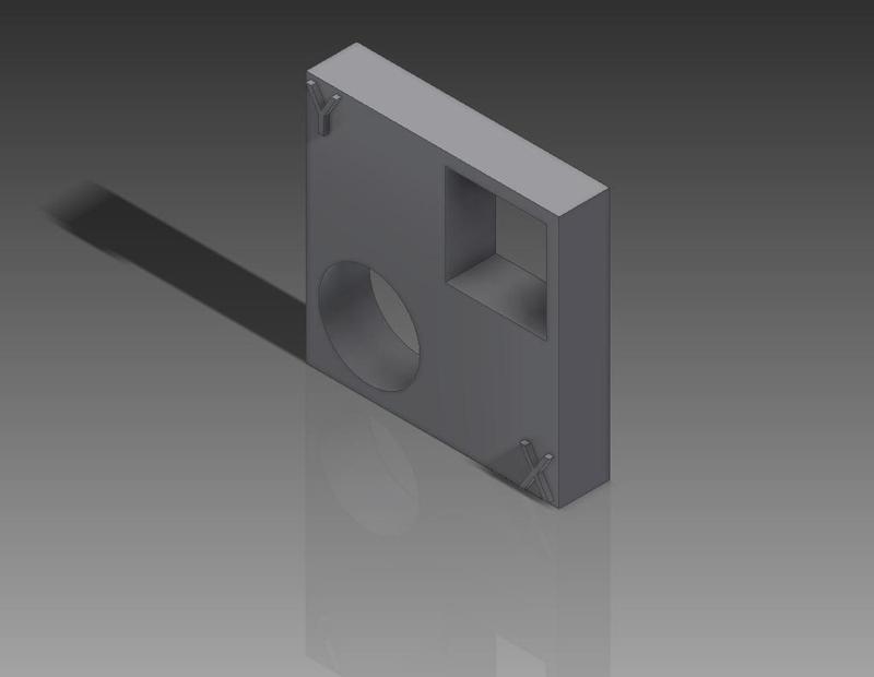 Calibration cube for verifying dimensions.