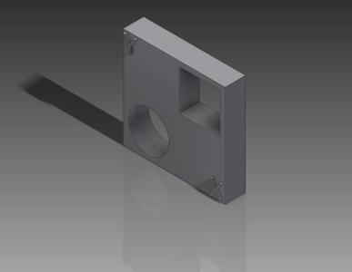 Calibration cube for verifying dimensions.