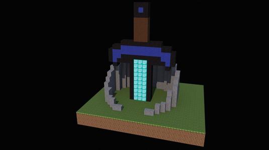 Minecraft Like Sword In ground