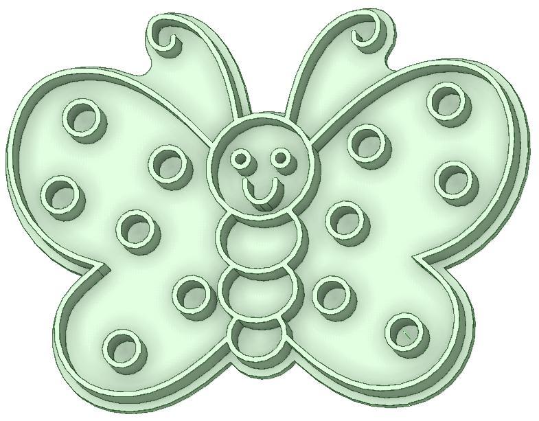 Whole butterfly cookie cutter