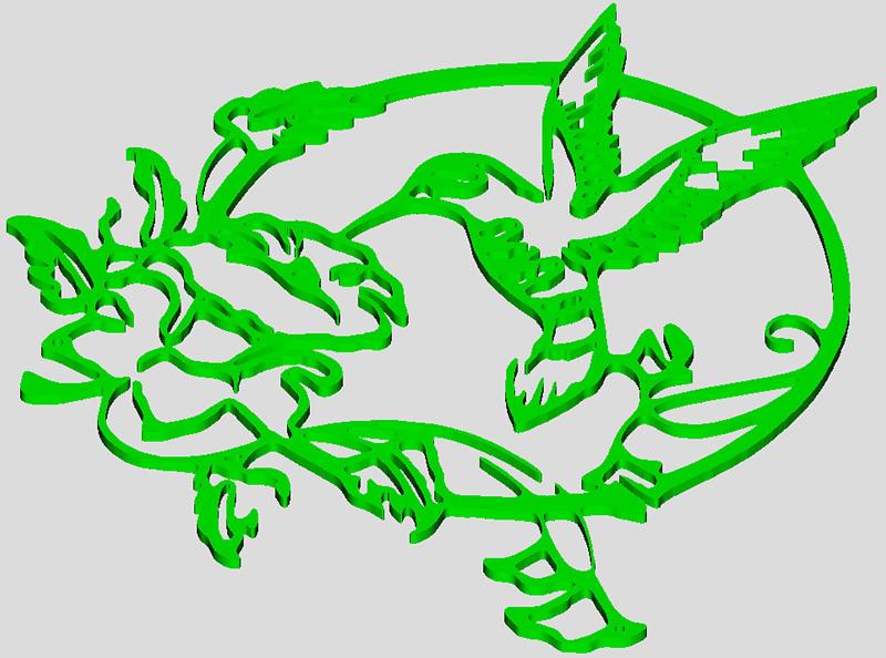 Colibris wall decorations, complete collection