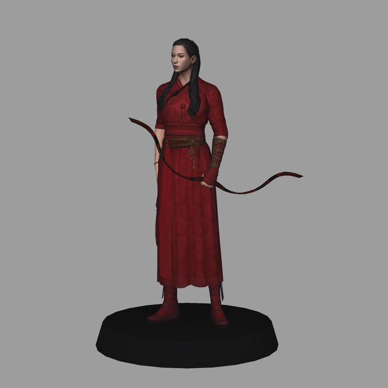 Katy - Shang chi movie - low poly 3d print