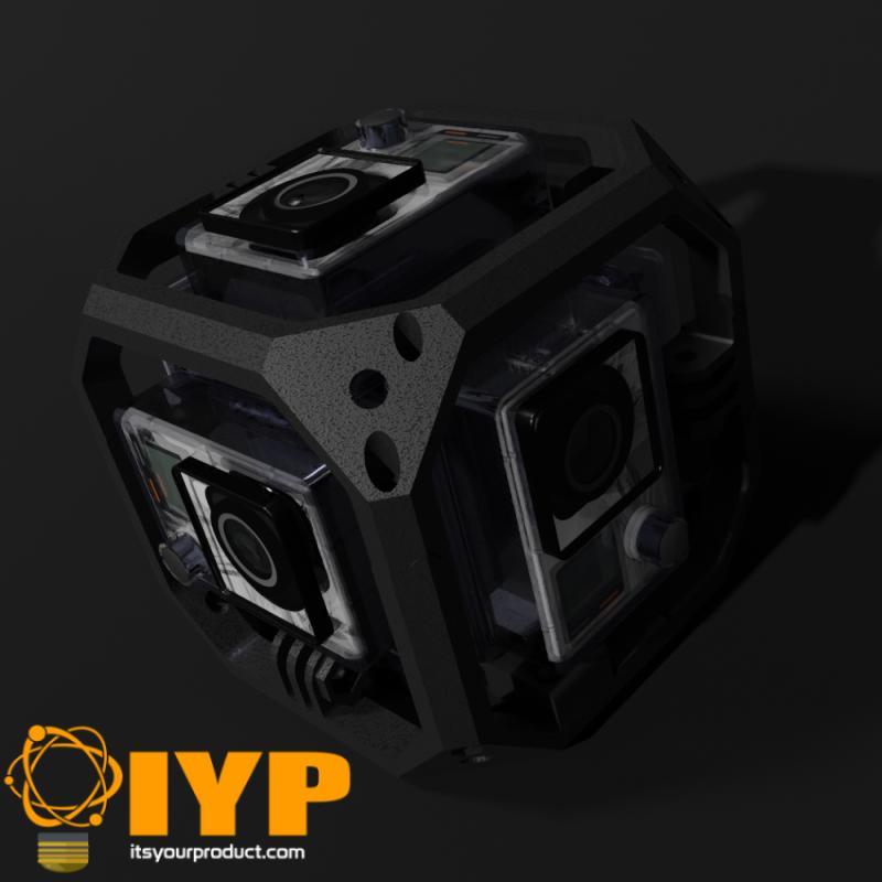 GoPro Hero 3/4 360 "Underwater" Spherical Rig YouGo3D Remix