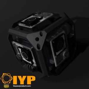 GoPro Hero 3/4 360 "Underwater" Spherical Rig YouGo3D Remix