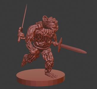 Wererat for 28mm Tabletop Roleplaying