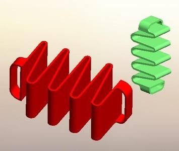 Material Sample Accordions - Stretchy Springs