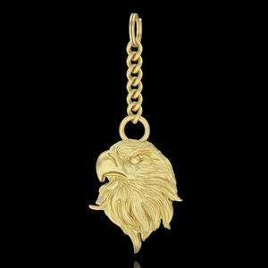 Key holder chain printable 3D model eagle