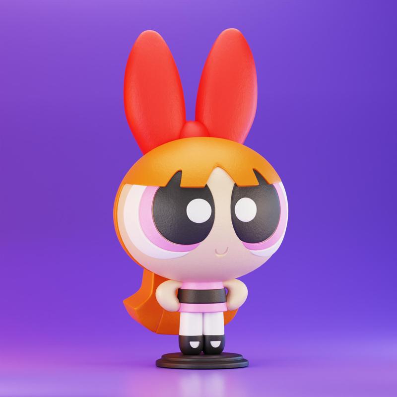 THE POWERPUFF GIRLS/ Blossom/ BOMBOM