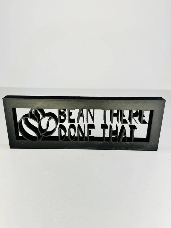 Bean There done that decorative frame