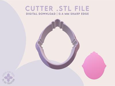 Mirror Frame Polymer Clay Cutter | Digital STL File