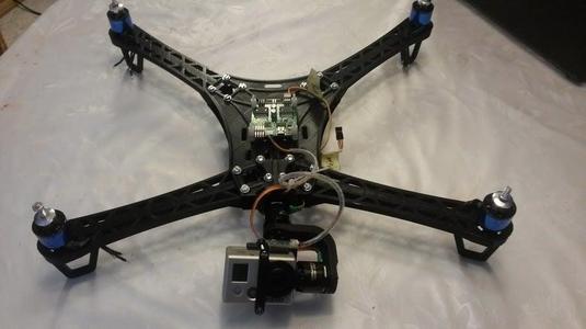 Gopro Hero2 gimbal to Spyda 500 mount.