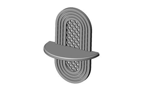 Lattice floating shelf wall decor and mirror frame 3D print model
