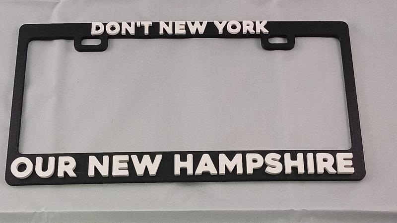 Don't New York our New Hampshire Political License Plate Frame