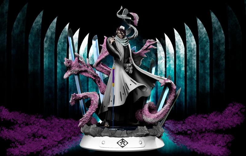 Bleach - Byakuya Kuchiki Bankai - Senbonzakura Kageyoshi -Statue