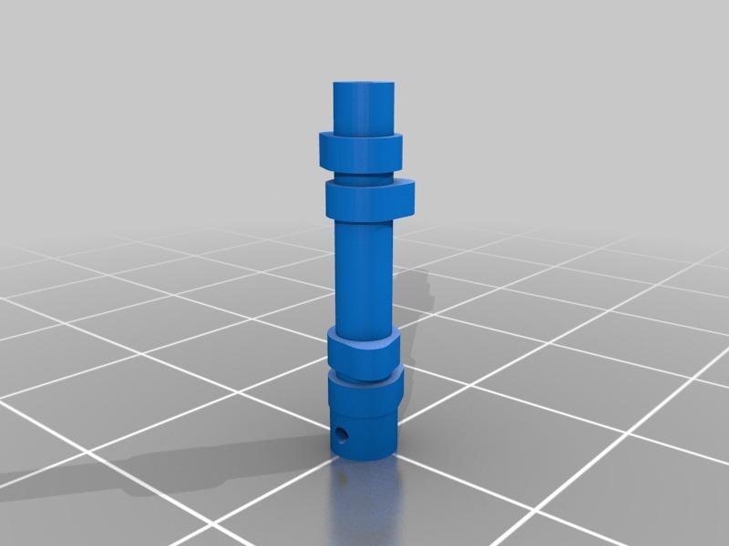 Toyota 4 Cylinder Engine 22RE resized to 1:10