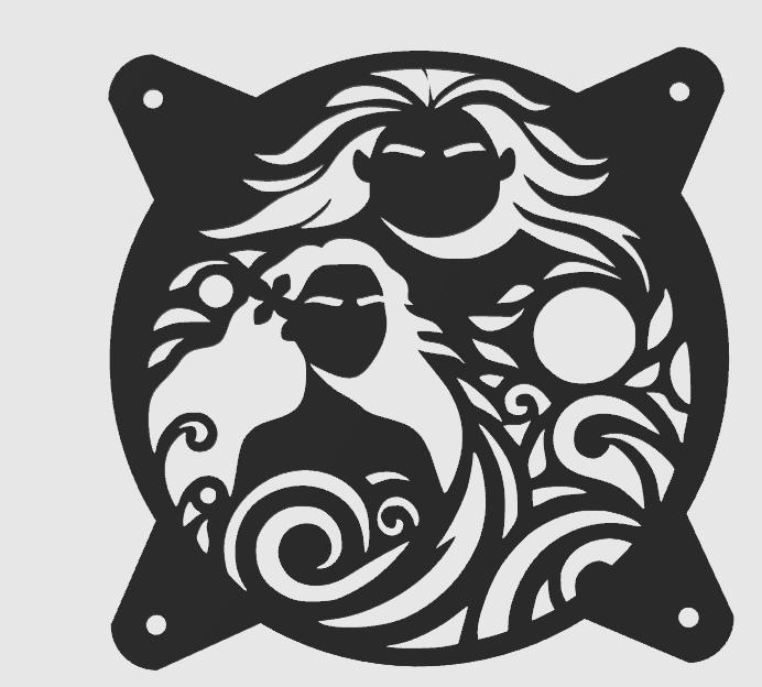 FAN COVER Moana disney CUBIERTA DE VENTILADOR FAN GRILL 120MM